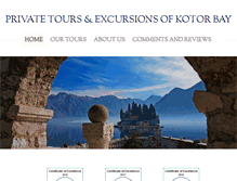 Tablet Screenshot of kotorprivatetours.com